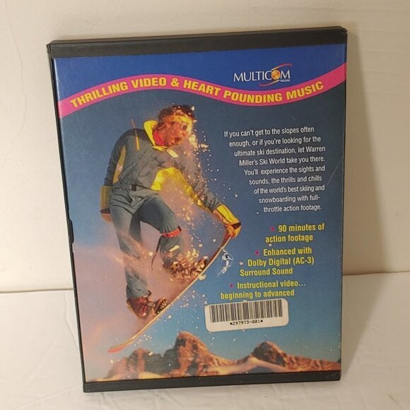 Vintage 90’s Warren Miller Extreme Ski World DVD - Picture 2 of 5